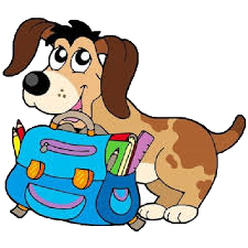 a back to school doggy